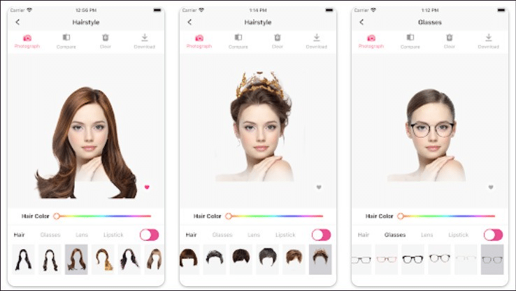 Prueba Virtual de Cortes de Pelo con App